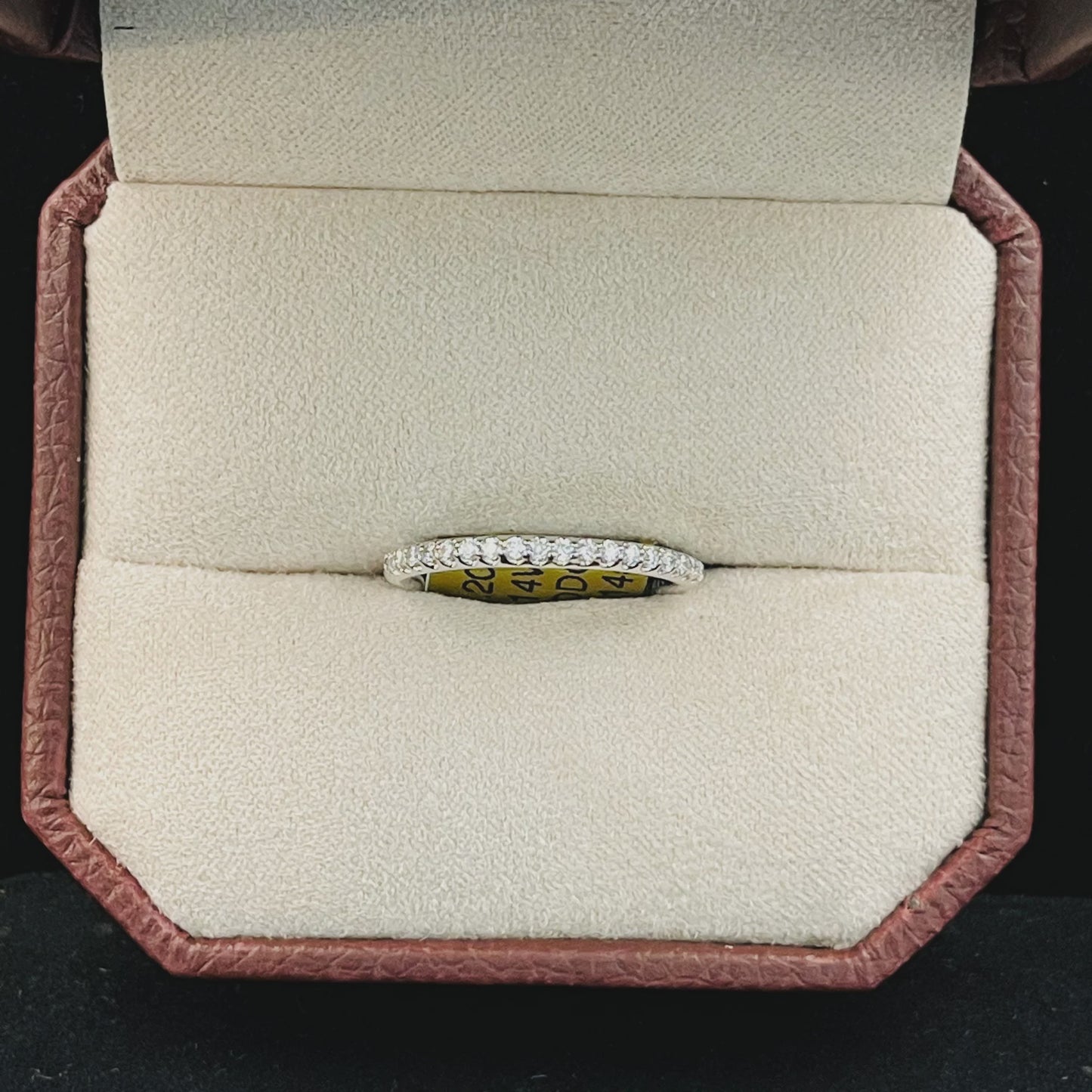 0.20CTW Round Brilliant Cut Prong Shared Diamond 14KT White Gold Band