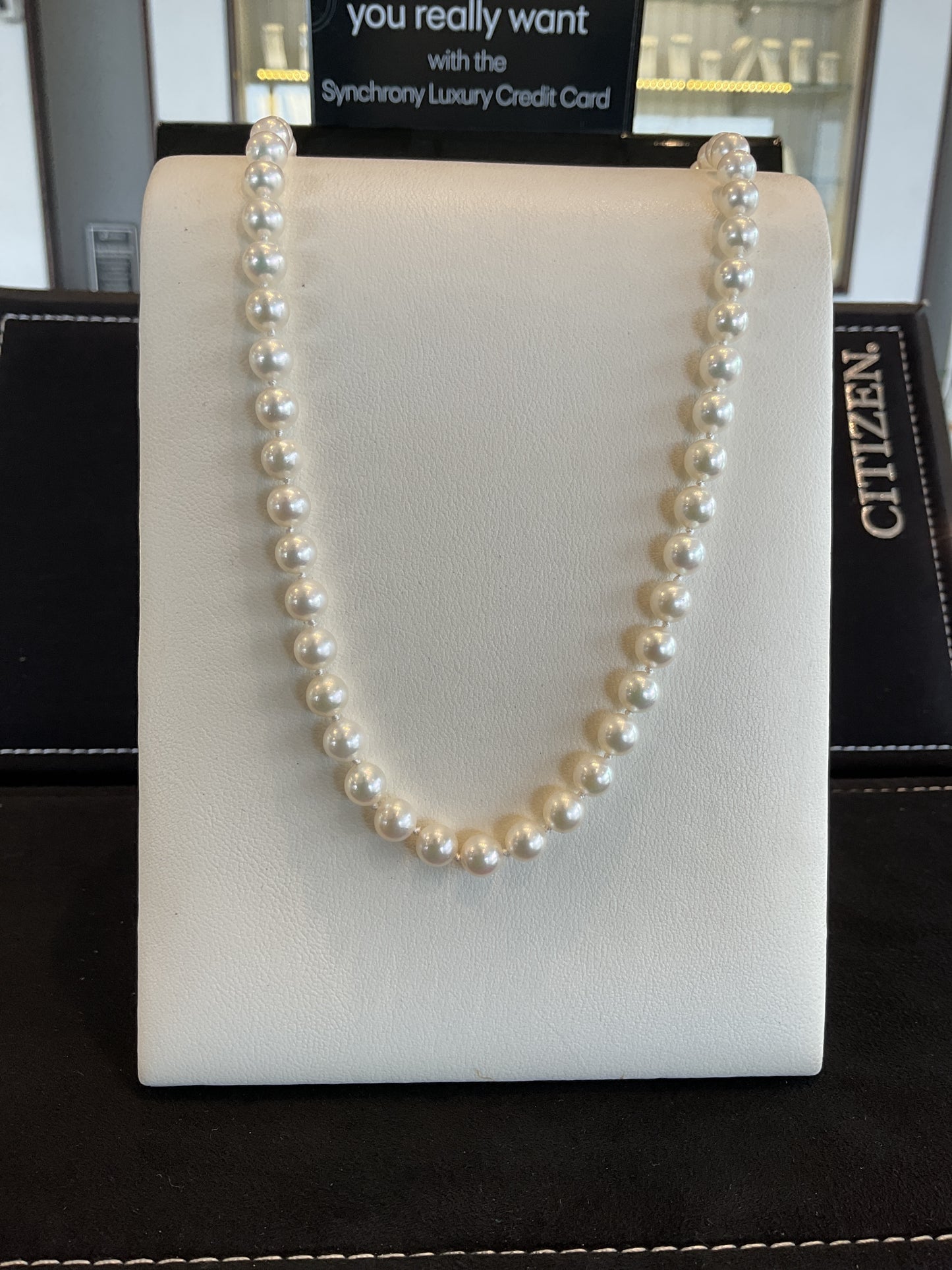Freshwater Pearl Strand Necklace with 14KT White Gold Catch
