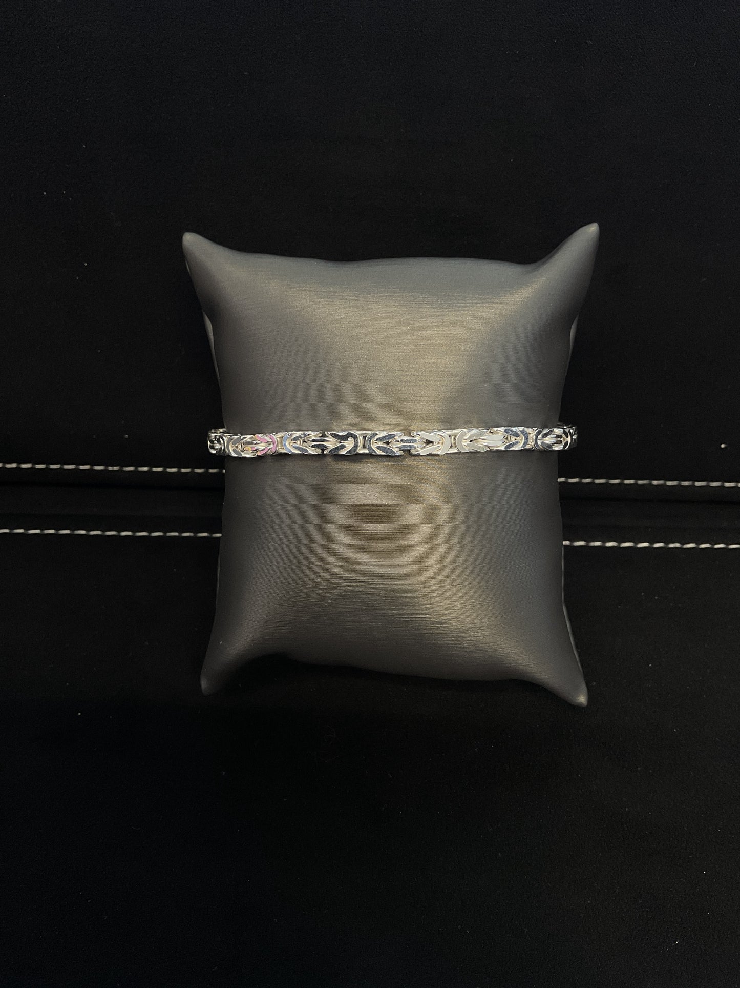 Sterling Silver Byzantine Link Bracelet