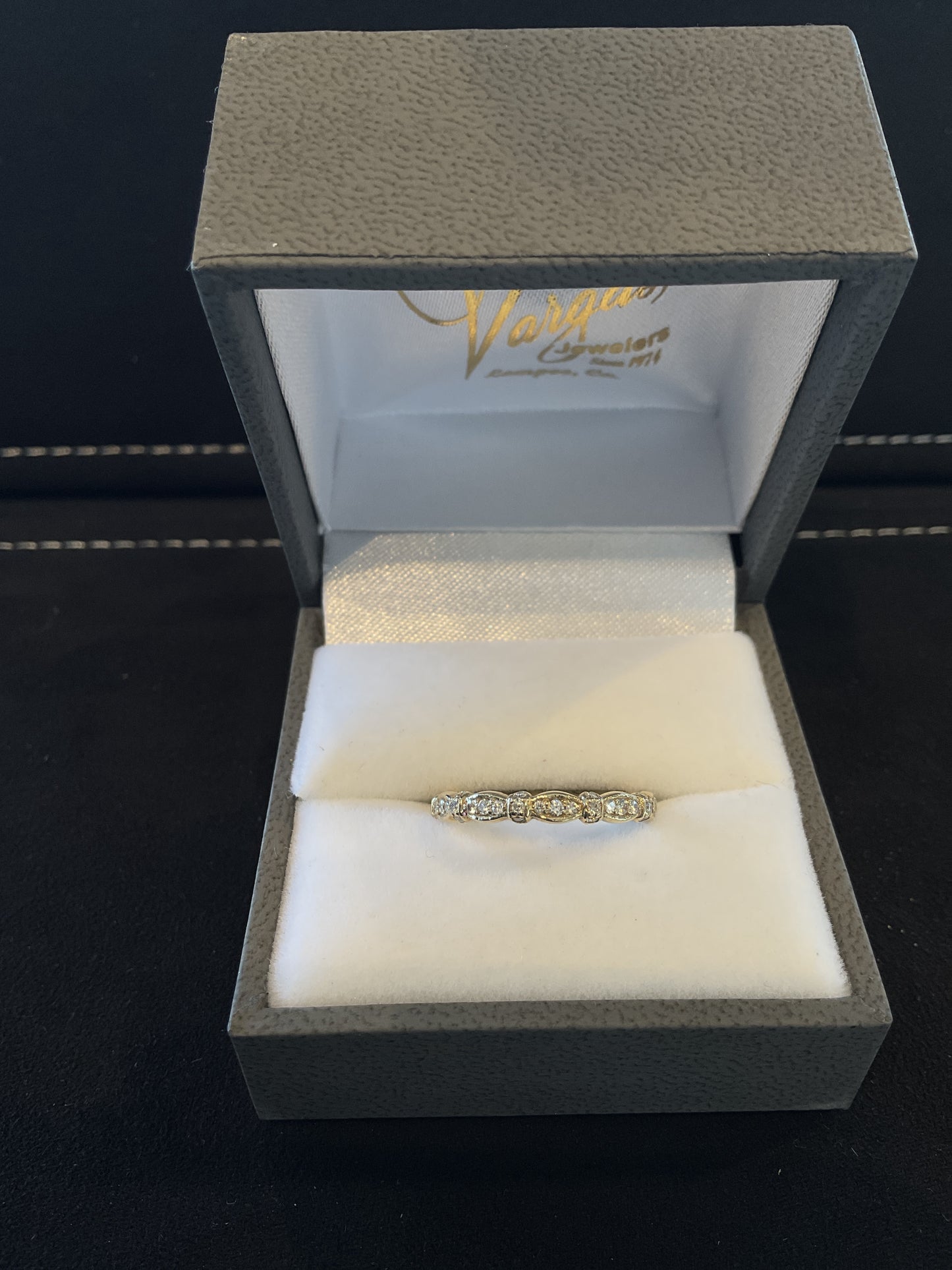 0.37CTW Round Brilliant Cut Diamond 14KT Yellow Gold Stackable Band