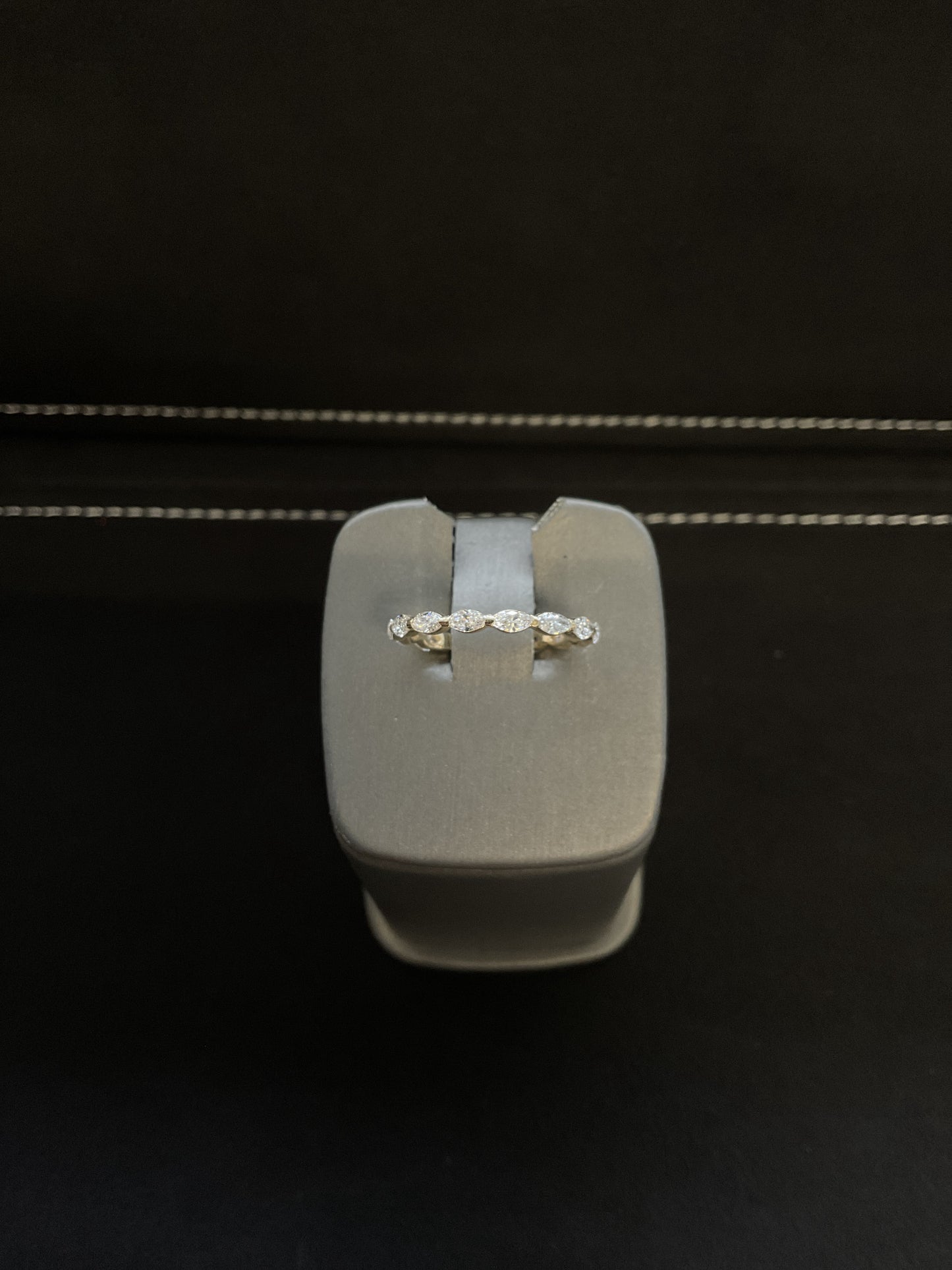 0.79CTW Prong Shared Marquis Cut Lab Grown Diamond 14KT Yellow Gold Ring