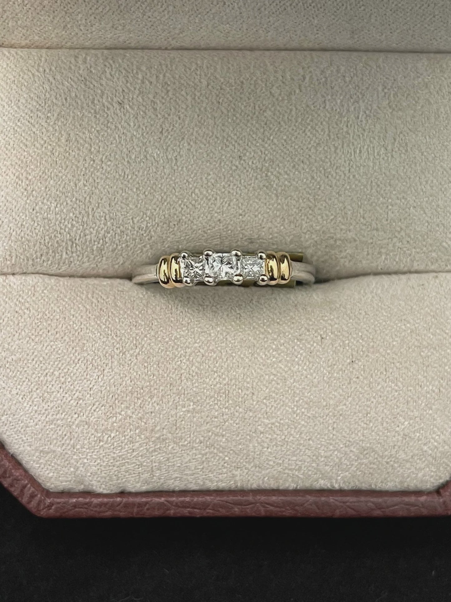 14 2-Tone, Princess PPF .25CTW,(7)ILRYR,A5615