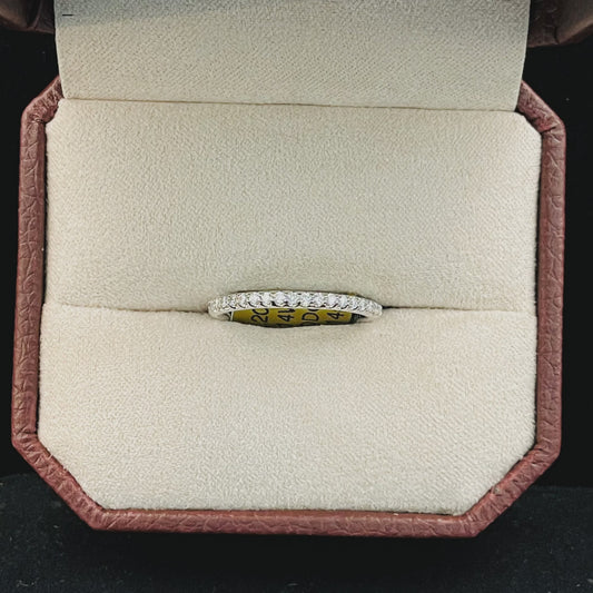 0.20CTW Round Brilliant Cut Prong Shared Diamond 14KT White Gold Band