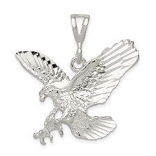 Sterling Silver Polished Eagle Pendant