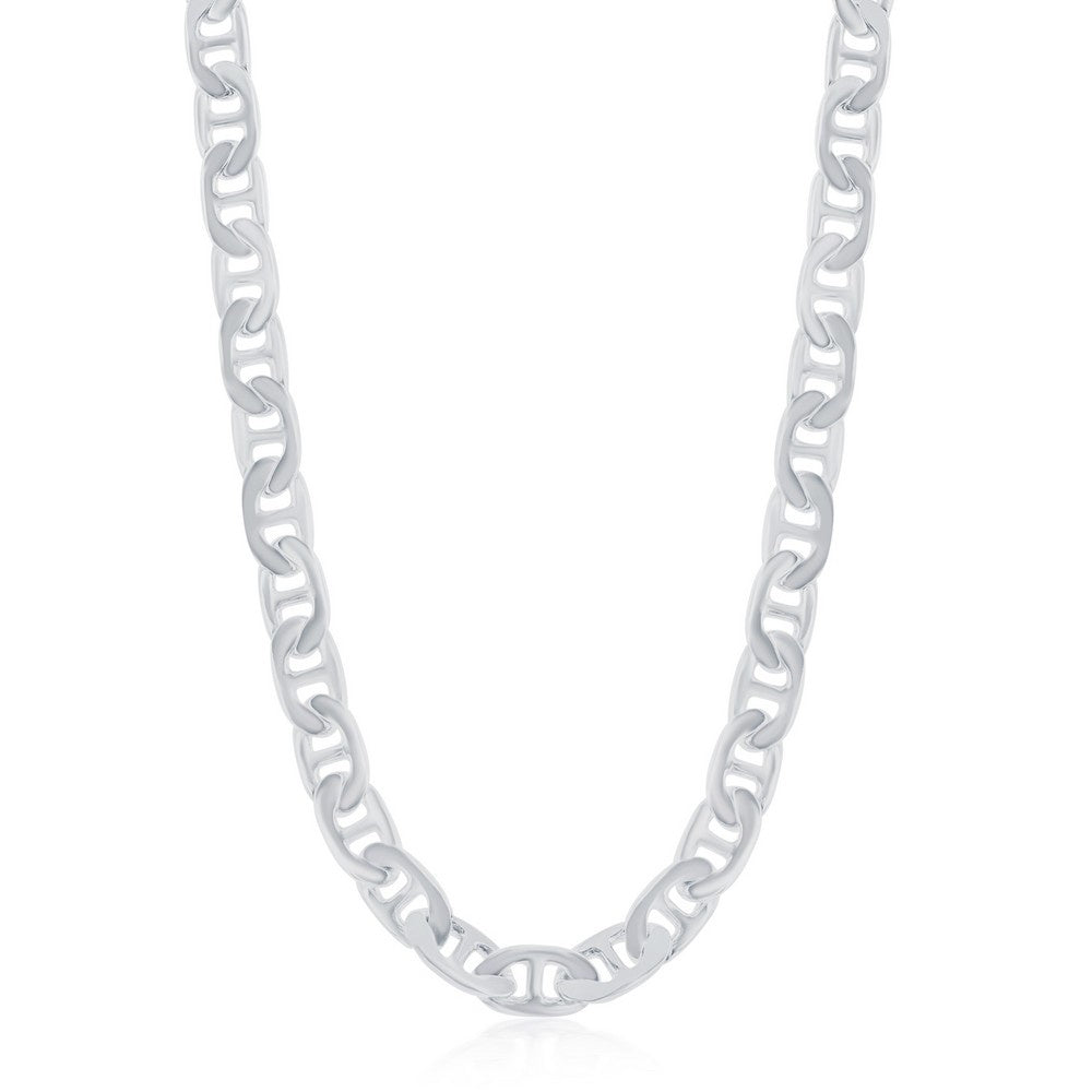 Sterling Silver Rhodium Plated Marina Chain
