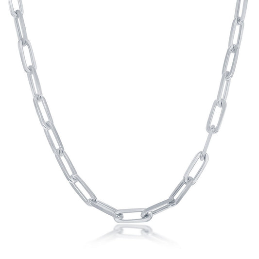 Sterling Silver Paperclip Link Chain