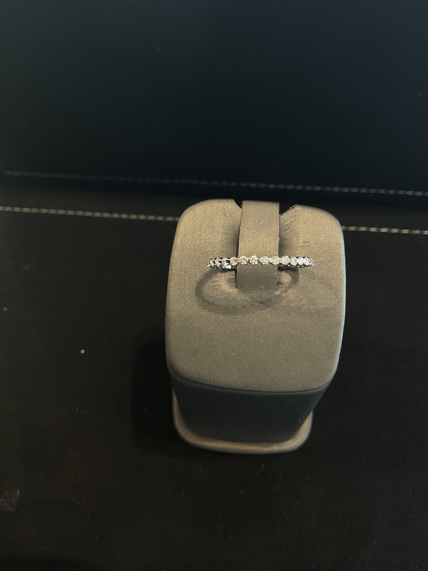 0.34CTW Round Brilliant Cut Prong Shared Diamond 14KT White Gold Band