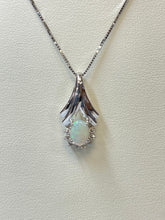 Load image into Gallery viewer, Opal w/ Diamond Accent Necklace

