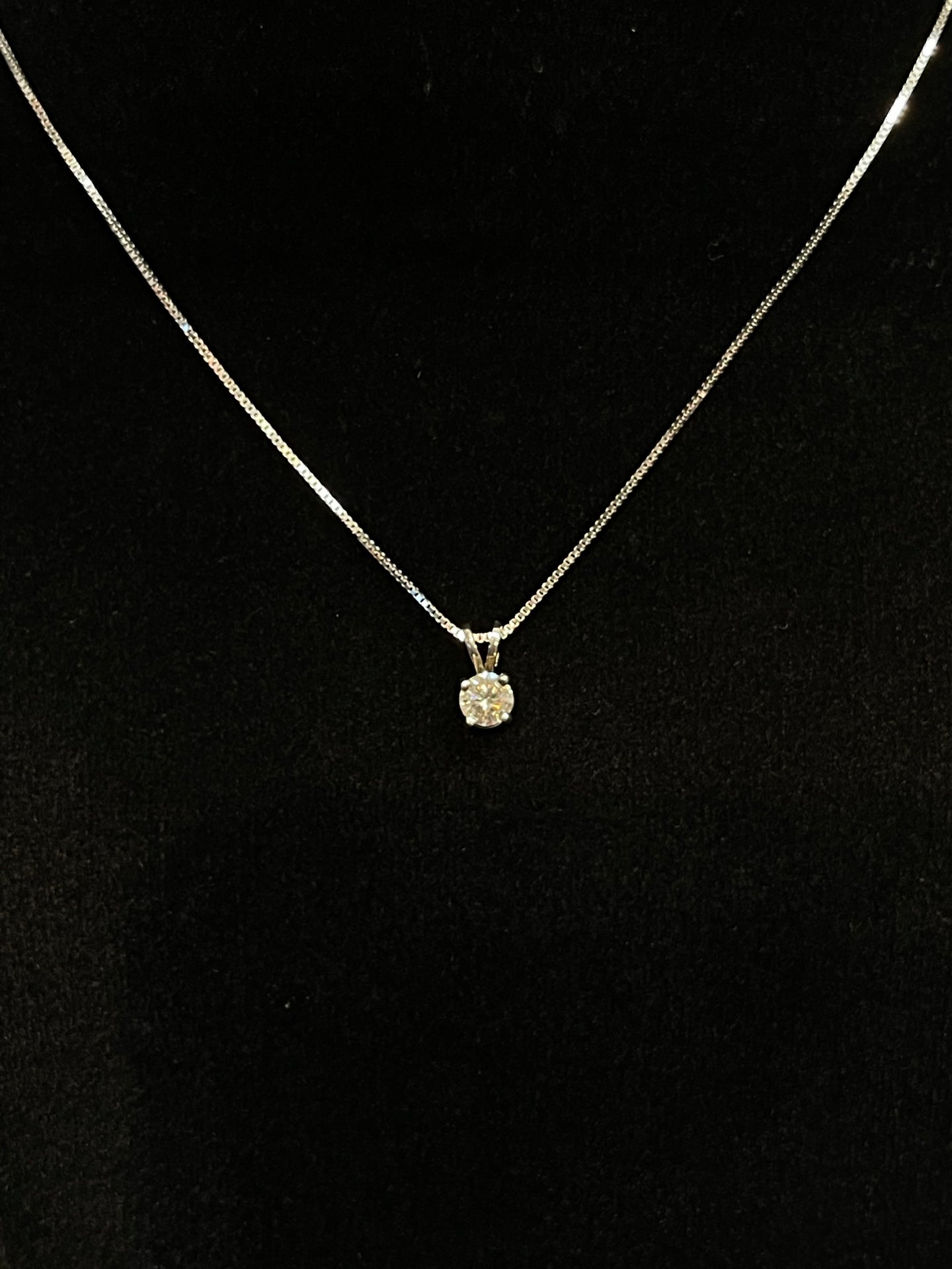 Diamond .45CT Solitaire Necklace A5823