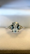 Load image into Gallery viewer, Aquamarine Fancy Cut Oval Ring
