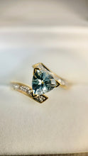 Load image into Gallery viewer, Trillion Cut Aquamarine Ring
