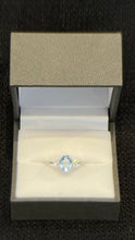 Load image into Gallery viewer, Aquamarine Fancy Cut Oval Ring
